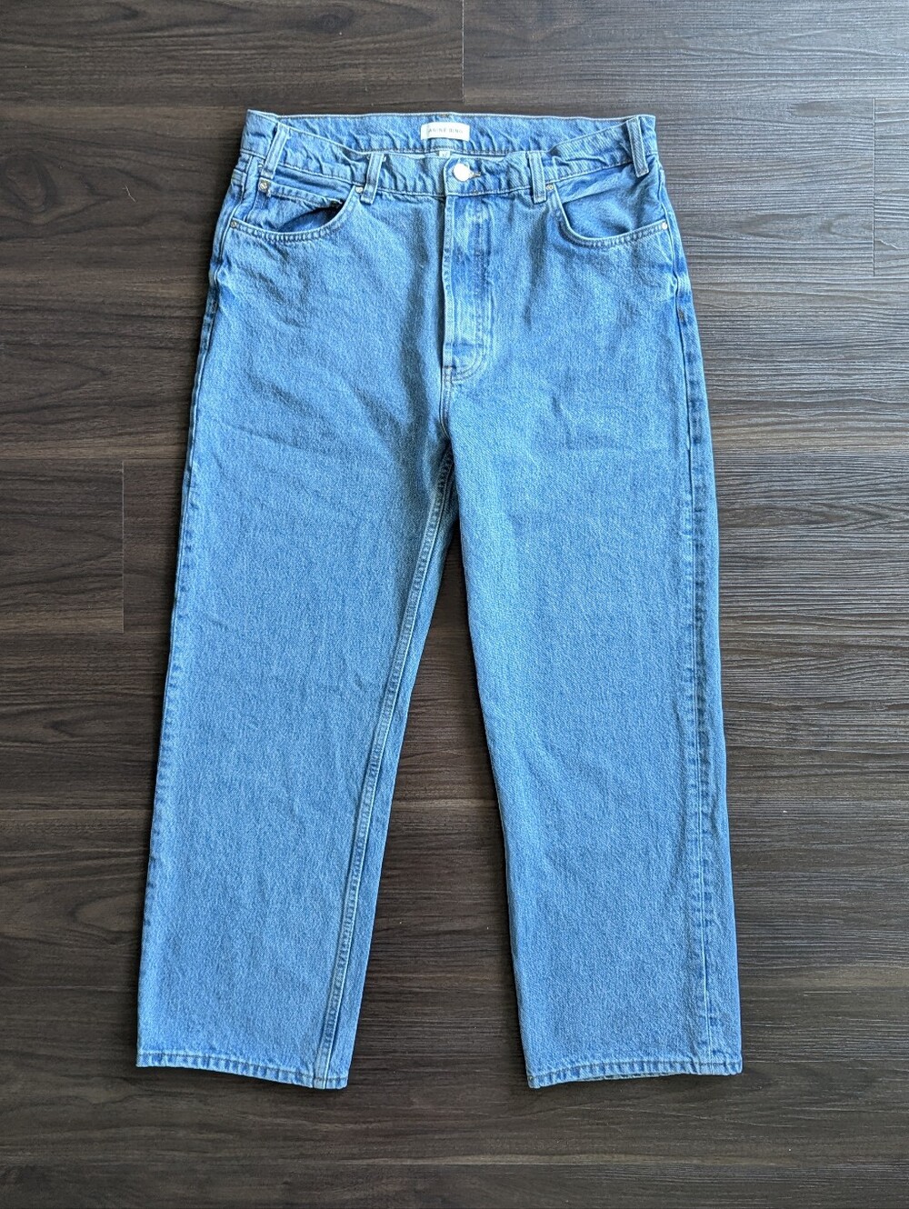 Anine Bing Gavin Jeans Relaxed Straight Fit 32 Minimalist Quiet Luxury